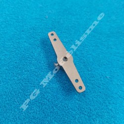 3 mm aluminium rudder...